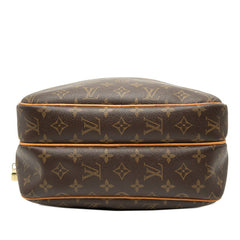ルイ ヴィトン モノグラム リポーターPM 斜め掛け ショルダーバッグ M45254 ブラウン PVC レザー レディース LOUIS VUITTON 【中古】