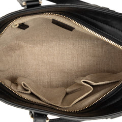 グッチ マイクログッチシマ ハンドバッグ ショルダーバッグ 2WAY 449241 ブラック レザー レディース GUCCI 【中古】
