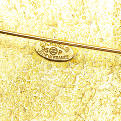 シャネル ヴィンテージ ココマーク ラウンド ブローチ ゴールド メッキ レディース CHANEL 【中古】