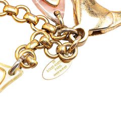 ルイ ヴィトン ビジューサック アンソレンス キーホルダー バッグチャーム M66884 ゴールド マルチカラー メッキ プラスチック レディース LOUIS VUITTON 【中古】