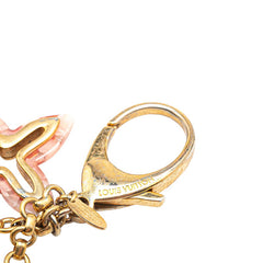 ルイ ヴィトン ビジューサック アンソレンス キーホルダー バッグチャーム M66884 ゴールド マルチカラー メッキ プラスチック レディース LOUIS VUITTON 【中古】