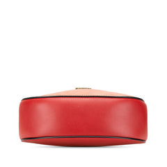 クロエ ドリュー ショルダーバッグ レッド ピンク レザー スウェット レディース Chloe 【中古】