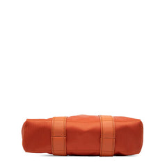 エルメス アカプルコ カバスMM トートバッグ オレンジ トワルシェブロン レザー レディース HERMES 【中古】