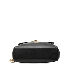 ディオール チェーン ショルダーバッグ ネイビー系 レザー レディース Dior 中古