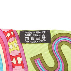 エルメス ツイリー TOHU BOHU 24 Fbg スカーフ グリーン マルチカラー シルク レディース HERMES 【中古】