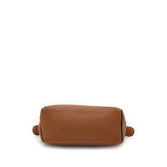 ロエベ アナグラム パズルバッグ ミニ ハンドバッグ ショルダーバッグ 2WAY ブラウン レザー レディース LOEWE 【中古】
