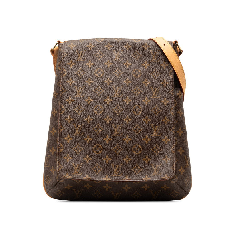 ルイ ヴィトン モノグラム ミュゼット 斜め掛け ショルダーバッグ M51256 ブラウン PVC レザー レディース LOUIS VUITTON 【中古】