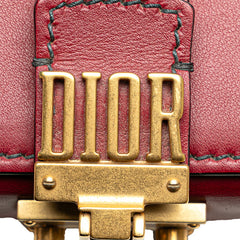 ディオール アディクト スモールボックス ショルダーバッグ レッド レザー レディース Dior 【中古】