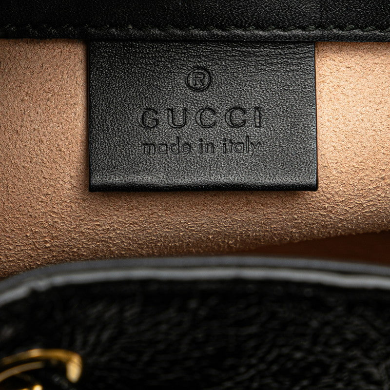 グッチ ショルダーバッグ 550620 レッド ブラック スウェード レザー レディース GUCCI 【中古】