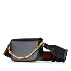 グッチ ホースビット1955 シェリーライン ハンドバッグ ショルダーバッグ 2WAY 726863 ブラック レザー レディース GUCCI 【中古】