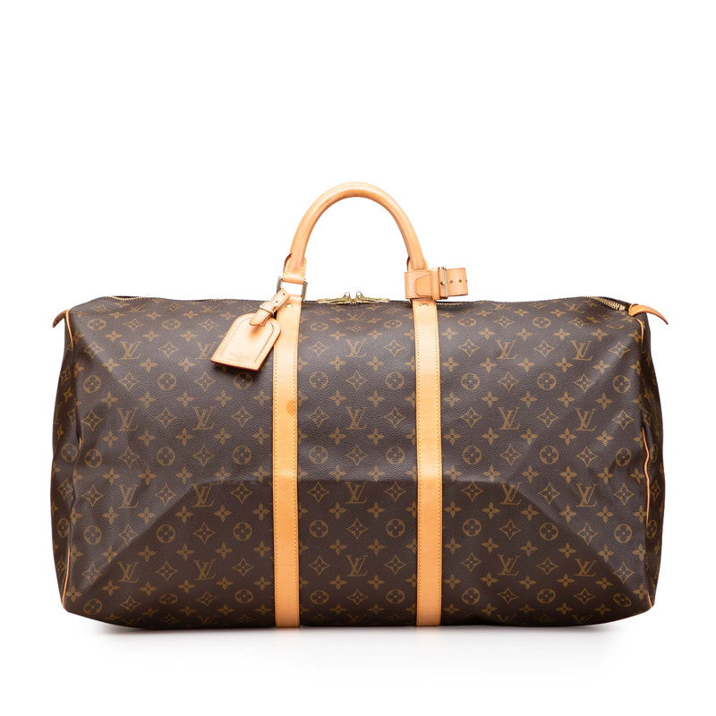 ルイ ヴィトン モノグラム キーポル60 ボストンバッグ トラベルバッグ M41422 ブラウン PVC レザー レディース LOUIS VUITTON 【中古】