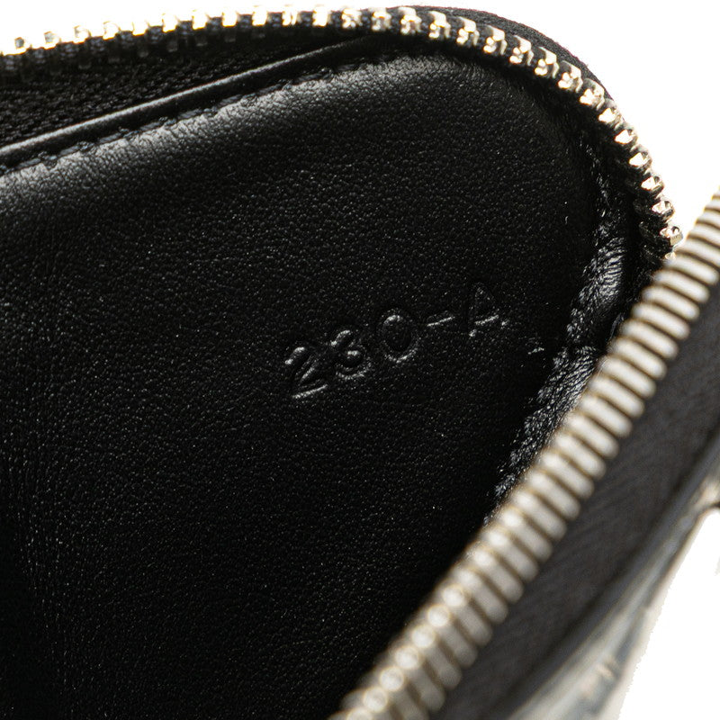 プラダ トライアングル 三角ロゴプレート チェーン ショルダーバッグ ポーチ 1NR005 ブラック レザー レディース PRADA 【中古】