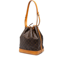ルイ ヴィトン モノグラム ノエ ショルダーバッグ M42224 ブラウン PVC レザー レディース LOUIS VUITTON 中古