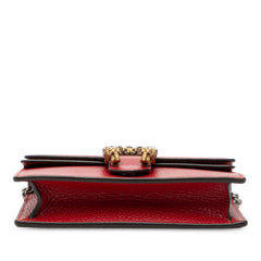 グッチ ディオニュソス チェーン 斜め掛け ショルダーバッグ 476432 レッド レザー レディース GUCCI 【中古】