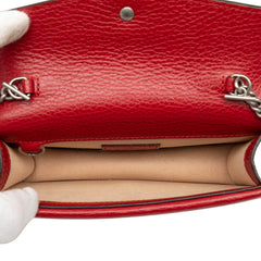 グッチ ディオニュソス チェーン 斜め掛け ショルダーバッグ 476432 レッド レザー レディース GUCCI 【中古】