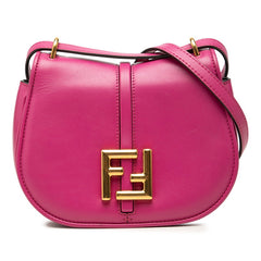 フェンディ カ モン スモール 斜め掛け ショルダーバッグ 8BS082 ピンク系 レザー レディース FENDI 中古