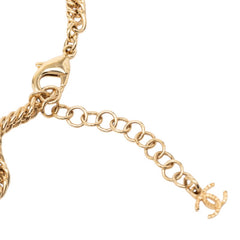 シャネル ココマーク パフュームボトル モチーフ ネックレス ゴールド ブラック メッキ レディース CHANEL 【中古】