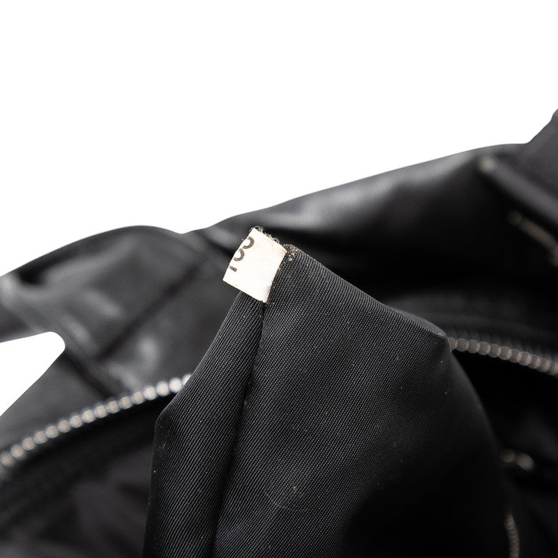 プラダ ショルダーバッグ ハンドバッグ 2WAY 1BG959 ネイビー ブラック ナイロン レザー レディース PRADA 【中古】