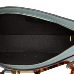 フェンディ オーロック スウィング ハンドバッグ ワンショルダー 8BS068 グリーン系 レザー レディース FENDI 【中古】