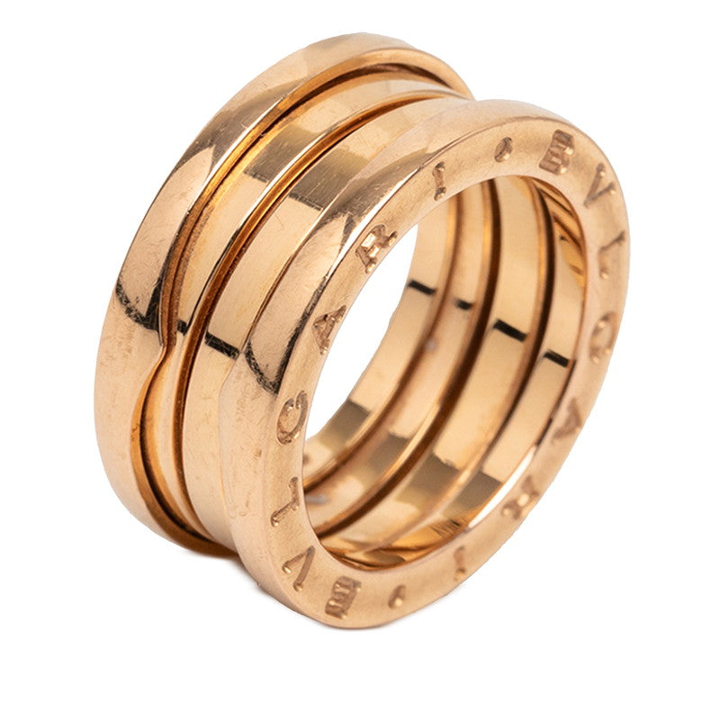 ブルガリ B-zero1 ビーゼロワン リング 指輪 #51 K18PG ピンクゴールド レディース BVLGARI 【中古】