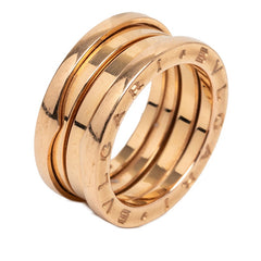 ブルガリ B-zero1 ビーゼロワン リング 指輪 #51 K18PG ピンクゴールド レディース BVLGARI 【中古】
