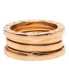 ブルガリ B-zero1 ビーゼロワン リング 指輪 #51 K18PG ピンクゴールド レディース BVLGARI 【中古】