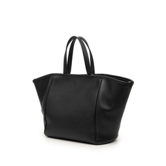 セリーヌ スモール フォールドカバ ハンドバッグ ショルダーバッグ 2WAY ブラック レザー レディース CELINE 【中古】