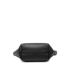 セリーヌ スモール フォールドカバ ハンドバッグ ショルダーバッグ 2WAY ブラック レザー レディース CELINE 【中古】