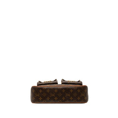 ルイ ヴィトン モノグラム ハドソンGM 斜め掛け ショルダーバッグ M40045 ブラウン PVC レザー レディース LOUIS VUITTON 【中古】