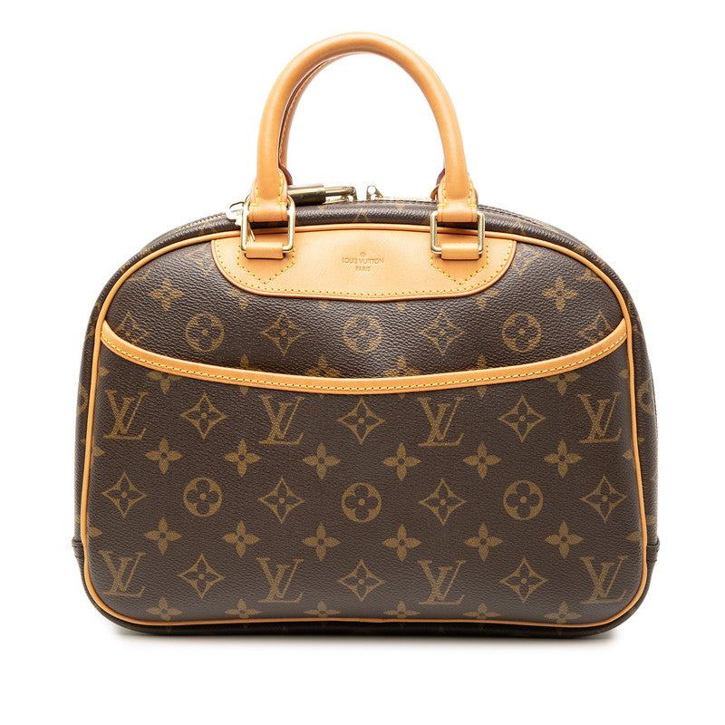 ルイ ヴィトン モノグラム トゥルーヴィル ハンドバッグ M42228 ブラウン PVC レザー レディース LOUIS VUITTON 【中古】