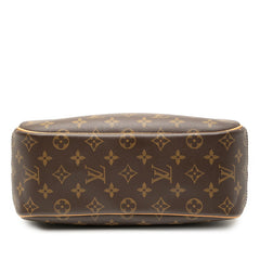 ルイ ヴィトン モノグラム トゥルーヴィル ハンドバッグ M42228 ブラウン PVC レザー レディース LOUIS VUITTON 中古