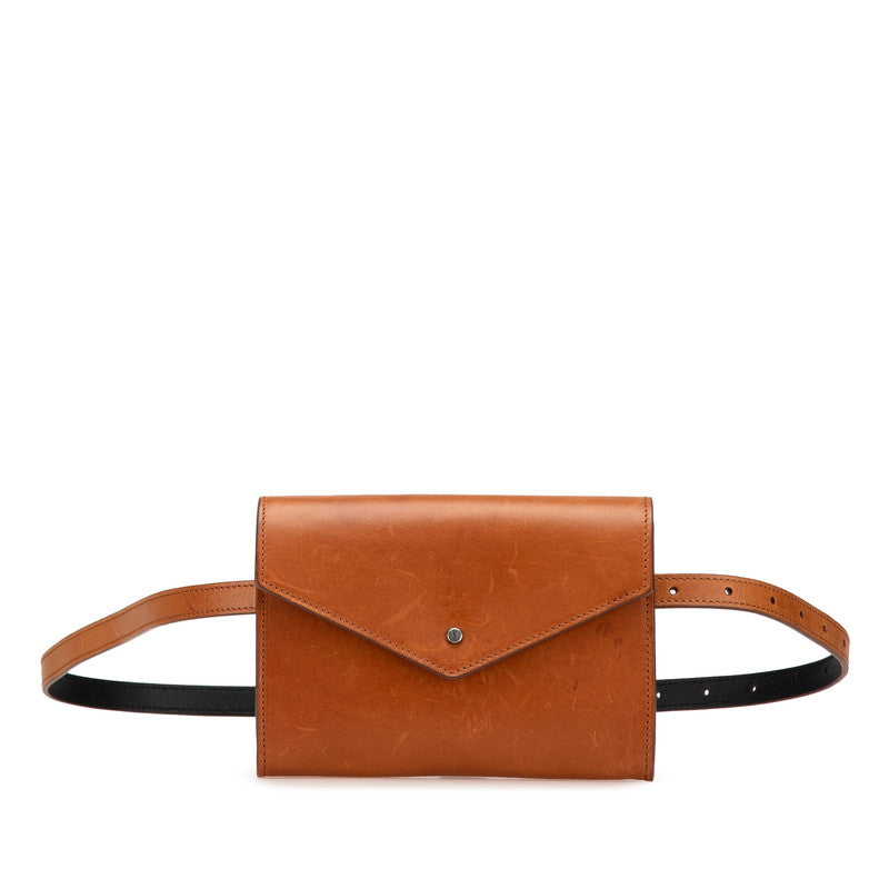 サンローラン ショルダーバッグ ウエストバッグ 558237 ブラウン レザー レディース SAINT LAURENT 【中古】