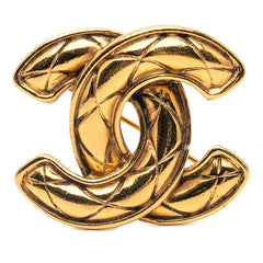 シャネル マトラッセ ココマーク ブローチ ゴールド メッキ レディース CHANEL 【中古】