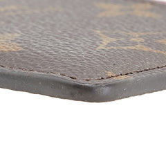 ルイ ヴィトン モノグラム ポルトカルト サーンプル カードケース M60703 ブラウン フューシャ PVC レザー レディース LOUIS VUITTON 【中古】