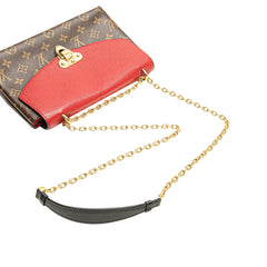 ルイ ヴィトン モノグラム サン プラシード チェーンショルダーバッグ M43713 スリーズ ブラウン PVC レザー レディース LOUIS VUITTON 【中古】