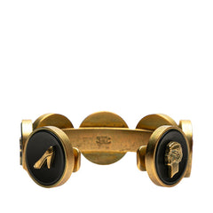 シャネル ヴィンテージ ココマーク バングル ゴールド ブラック メッキ レディース CHANEL 【中古】