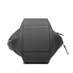 ロエベ ハンモック スモール ハンドバッグ ショルダーバッグ 2WAY グレー レザー レディース LOEWE 【中古】