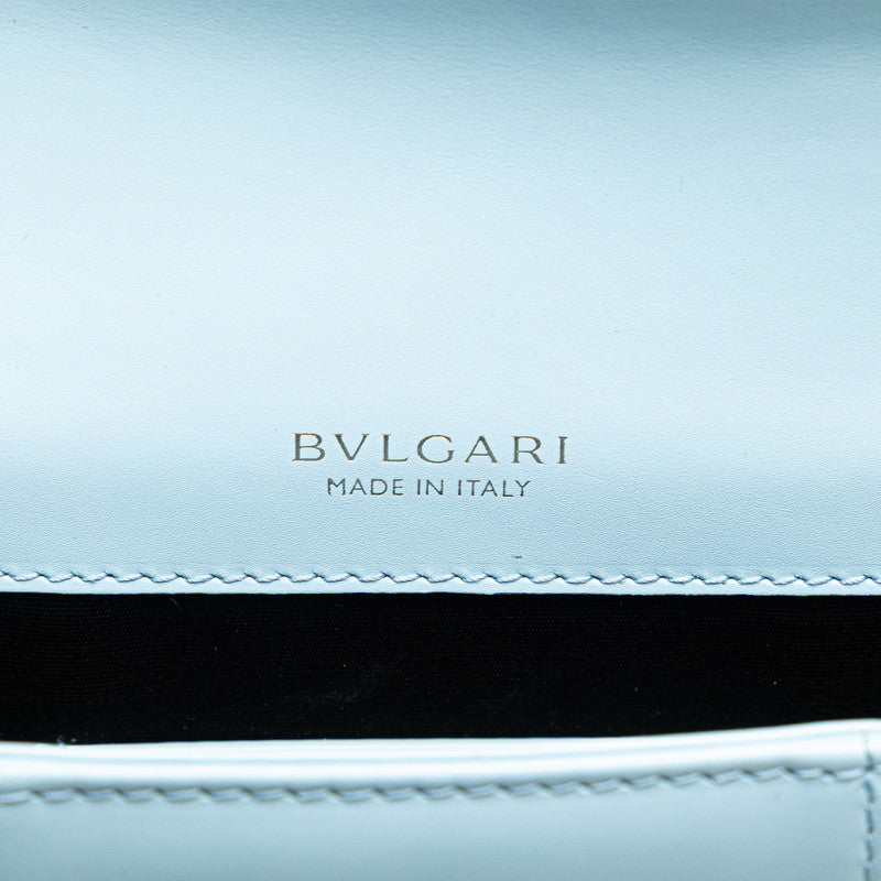ブルガリ セルペンティ フォーエバー ショルダーバッグ ブルー レザー レディース BVLGARI 【中古】