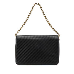 サンローラン チェーン ワンショルダーバッグ 314509 ブラック レザー レディース SAINT LAURENT 【中古】