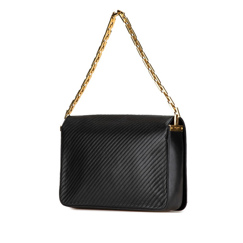 サンローラン チェーン ワンショルダーバッグ 314509 ブラック レザー レディース SAINT LAURENT 【中古】