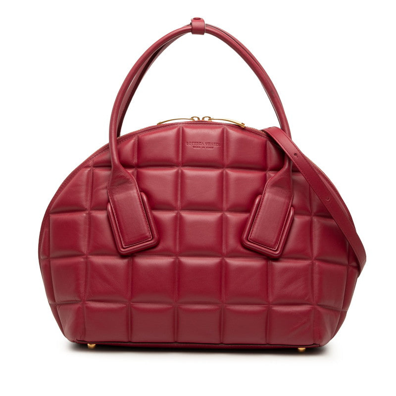 ボッテガヴェネタ ザ スウープ ハンドバッグ ショルダーバッグ 2WAY レッド レザー レディース BOTTEGAVENETA 【中古】
