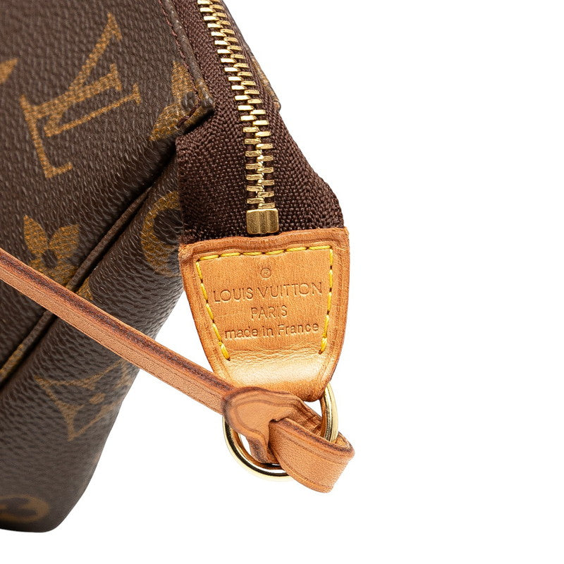 ルイ ヴィトン モノグラム ポシェット アクセソワール ハンドバッグ ポーチ M51980 ブラウン PVC レザー レディース LOUIS VUITTON 【中古】