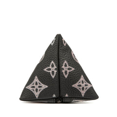 ルイ ヴィトン モノグラム マヒナ ベルランゴ ポーチ チャーム M00868 ブラック ピンク レザー メタル レディース LOUIS VUITTON 【中古】