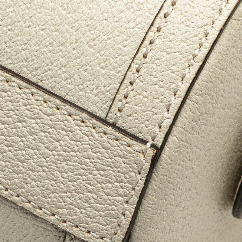 グッチ GGオフィディア ハンドバッグ ショルダーバッグ 2WAY 602577 ホワイト レザー レディース GUCCI 【中古】
