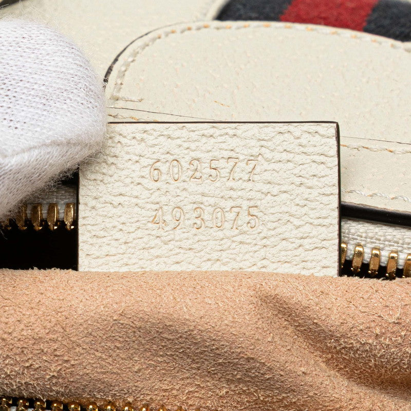 グッチ GGオフィディア ハンドバッグ ショルダーバッグ 2WAY 602577 ホワイト レザー レディース GUCCI 【中古】