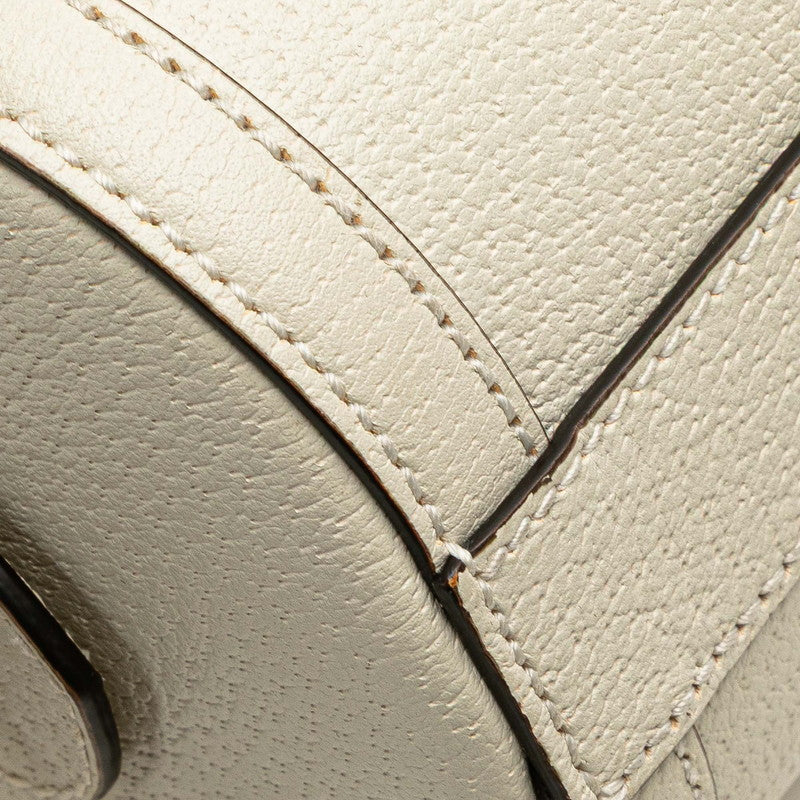 グッチ GGオフィディア ハンドバッグ ショルダーバッグ 2WAY 602577 ホワイト レザー レディース GUCCI 【中古】