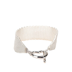 ティファニー オープンハート トグルチェーン ブレスレット バングル SV925 シルバー レディース TIFFANY&Co. 【中古】