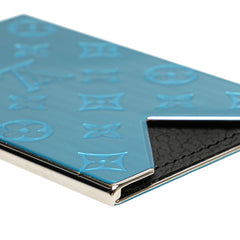 ルイ ヴィトン モノグラム ノベルティ カードケース カードホルダー 名刺入れ R96427 シルバー メタル レディース LOUIS VUITTON 【中古】