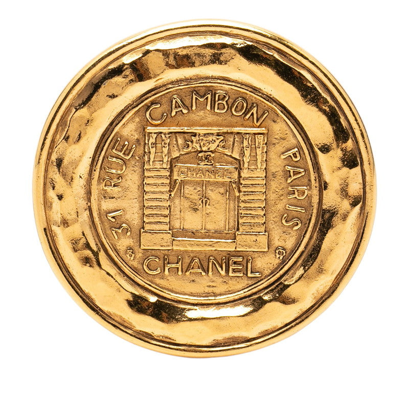 シャネル ココマーク 31 RUE CAMBON PARIS ブローチ ゴールド メッキ レディース CHANEL 【中古】