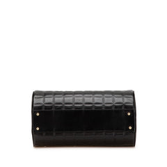 シャネル チョコバー ココマーク ハンドバッグ ブラック ラムスキン レディース CHANEL 【中古】